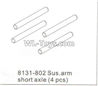 DHK RAZ-R Parts-Sus.arm short axle(4pcs) Parts-8131-802