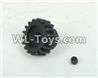 DHK RAZ-R Parts-Motor gear-18T and Lock Nut(M3x3) Parts-8131-9M2