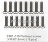 DHK RAZ-R Parts-Flathead screw(KM3x18mm)-16pcs Parts-8381-015