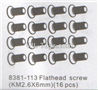DHK RAZ-R Flathead Screw(KM2.6X6mm)-16pcs Parts-8381-113