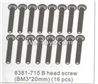 DHK RAZ-R Parts-B head screw(BM3X20)-16pcs Parts-8381-715