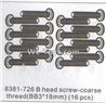 DHK RAZ-R Parts-B head screw-Coarse thread(BB3x18mm)-16pcs Parts-8381-726