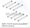 DHK RAZ-R Parts-B head screw(BM3x56MM)-8pcs Parts-8381-727