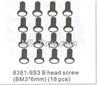 DHK RAZ-R Parts-B head screw(BM3X6mm)-16pcs Parts-8381-9S3
