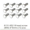 DHK Hunter B head screw(BM2.6x6mm)-12pcs Parts-8131-9S2