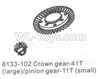 DHK Hunter Crown gear-41T(Large)+Pinion gear-11T(Small) Parts-8133-102