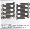 DHK Hunter B head screw-Coarse thread(BB3x18mm)-16pcs Parts-8381-726