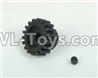 DHK Crosse Motor gear-18T and Lock Nut(M3x3) Parts-8131-9M2