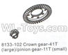 DHK Crosse Crown gear-41T(Large)+Pinion gear-11T(Small) Parts-8133-102
