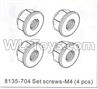 DHK Crosse Set screws-M4(4pcs) Parts-8135-704
