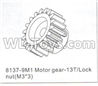 DHK Crosse Motor gear-13T and Lock nut(M3x3) Parts-8137-9M1