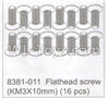 DHK Maximus Parts-Flathead screw(KM3x10mm)-(16pcs) Parts-8381-011