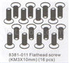 DHK Optimus Flathead screw(KM3x10mm)-16pcs Parts-8381-011