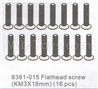 DHK Optimus Flathead screw(KM3x18mm)-16pcs Parts-8381-015