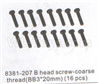 DHK Optimus B head Screw-Coarse thread(BB 3x20mm)-16pcs Parts-8381-207