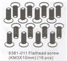 DHK Zombie 8384 Flathead screw(KM3x10mm)-16pcs Parts-8381-011