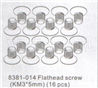 DHK Zombie 8384 Flathead screw(KM3x5mm)-16pcs Parts-8381-014