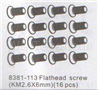 DHK Zombie 8384 Flathead Screw(KM2.6X6mm)-16pcs Parts-8381-113