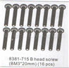 DHK Zombie 8384 B head screw(BM3X20mm)-16pcs Parts-8381-715