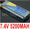 DHK Crosse Battery Parts-7.4V 5200MAH Battery(1pcs)-2S Battery Parts