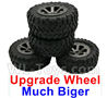 Fayee FY001 Parts-03 Upgrade Wheel unit(4pcs),Much Bigger than official wheel,FAYEE FY001 RC Car Parts,FY001 RC Military Truck Spare parts Accessories,M35-A2 1:16 4WD High Speed Buggy Parts