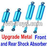 FeiYue FY-01 Spare Parts-32-01 Upgrade Metal Front and Rear Shock Absorber(Total 4pcs),FeiYue FY-01 RC Car Parts,FY01 FY-01 RC Truck Spare parts Accessories,1:12 4WD High Speed Buggy Parts