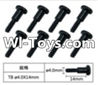 FeiYue FY-01 Spare Parts-60-04 W12076 Inner Hexagon T head Self-attack screws(8pcs)-4.0X14mm,FeiYue FY-01 RC Car Parts,FY01 FY-01 RC Truck Spare parts Accessories,1:12 4WD High Speed Buggy Parts