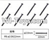FeiYue FY-01 Spare Parts-60-18 W12066 Cross head flat tail screws(8pcs)-2.0X22mm,FeiYue FY-01 RC Car Parts,FY01 FY-01 RC Truck Spare parts Accessories,1:12 4WD High Speed Buggy Parts