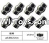 FeiYue FY-01 Spare Parts-63-02 W12055 Ball head sleeve(8pcs)-4.8X6.5mm,FeiYue FY-01 RC Car Parts,FY01 FY-01 RC Truck Spare parts Accessories,1:12 4WD High Speed Buggy Parts