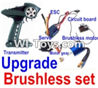 FeiYue FY-02 Spare Parts-25-05 Upgrade Brushless set(Include the Transmitter,Brushless motor,ESC,Servo,Motor gear,Circuit board),FeiYue FY-02 RC Car Parts,FY02 FY-02 RC Truck Spare parts Accessories,1:12 4WD High Speed Buggy Parts