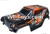 FeiYue FY-02 Spare Parts-42-02 FY-CK02 Whole desert Car canopy Assembly,desert Shell Assembly-Orange,FeiYue FY-02 RC Car Parts,FY02 FY-02 RC Truck Spare parts Accessories,1:12 4WD High Speed Buggy Parts