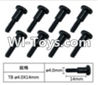 FeiYue FY-02 Spare Parts-60-04 W12076 Inner Hexagon T head Self-attack screws(8pcs)-4.0X14mm,FeiYue FY-02 RC Car Parts,FY02 FY-02 RC Truck Spare parts Accessories,1:12 4WD High Speed Buggy Parts