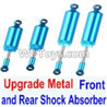 FeiYue FY03 FY-03 Upgrade Metal Front and Rear Shock Absorber Parts(Total 4pcs)