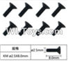 FeiYue FY03 FY-03 Inner Hexagon Flat head machine screws(8pcs)-2.5X8mm Parts-W12068