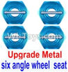 FeiYue FY-04 Spare Parts-28-02 Upgrade Metal Combination device, six angle wheel seat(4pcs),FeiYue FY-04 RC Car Parts,FY04 FY-04 RC Motorcycle Truck Spare parts Accessories,1:12 4WD High Speed Buggy Parts