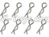 FeiYue FY-04 Spare Parts-62 W12019 R-shape pin(8pcs)-1.2mm,FeiYue FY-04 RC Car Parts,FY04 FY-04 RC Motorcycle Truck Spare parts Accessories,1:12 4WD High Speed Buggy Parts