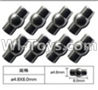 FeiYue FY-04 Spare Parts-63-04 W12054 Ball head sleeve(8pcs)-4.8X8mm,FeiYue FY-04 RC Car Parts,FY04 FY-04 RC Motorcycle Truck Spare parts Accessories,1:12 4WD High Speed Buggy Parts
