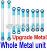FeiYue FY-05 FY05 Parts-Whole Upgrade Metal Rodunit(Include the 21-04 21-06 21-08 21-10 21-11 Metal Rod)-9pcs,FeiYue FY-05 RC Car Truck Spare parts Accessories.