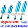 FeiYue FY-05 FY05 Parts-Upgrade Metal Front and Rear Shock Absorber(Total 4pcs),FeiYue FY-05 RC Car Truck Spare parts Accessories.