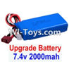 FeiYue FY-05 FY05 Parts-Upgrade 7.4V 2000mah Battery(1pcs)-Size-80X35X19MM,FeiYue FY-05 RC Car Truck Spare parts Accessories.