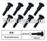 FeiYue FY-05 FY05 Parts-W12076 Inner Hexagon T head Self-attack screws(8pcs)-4.0X14mm,FeiYue FY-05 RC Car Truck Spare parts Accessories.