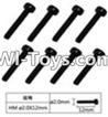 FeiYue FY-05 FY05 Parts-W12064 Inner Hexagon Cup head machine screws(8pcs)-2.0X12mm,FeiYue FY-05 RC Car Truck Spare parts Accessories.