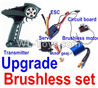 FeiYue FY-11 Spare Parts-29 Upgrade Brushless sett(Include the Transmitter,Brushless motor,ESC,Servo,Motor gear,Circuit board),FY11 FY-11 RC Racing Car Truck Spare parts Accessories,1:12 4WD High Speed RC Buggy Parts