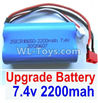FeiYue FY-11 Spare Parts-45-02 Upgrade 7.4V 2200MAH Battery With T-Shape Plug(1pcs)-Size-65X38X18mm,FY11 FY-11 RC Racing Car Truck Spare parts Accessories,1:12 4WD High Speed RC Buggy Parts