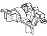 FeiYue FY15 FY-15 Rear Gear box Cover Parts-F20024 FeiYue FY15 FY-15 Rear Gear box Cover Parts-F20024