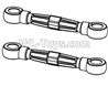 FeiYue FY15 FY-15 Rear Pull Rod Parts(2pcs)-F20035
