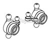 FeiYue FY15 FY-15 Universal joint Parts(2pcs)-F20042-043