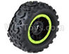 HB 1:14 RC Car Spare Parts-07-03 Whole Wheel Unit-Diameter-about 9.5cm-Green(1pcs),HB Toys 666-1501 1502 1503 1504 RC Truck Car Spare Parts Accessories,HB Toys 1:14 Replacement Spare Parts