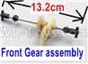 HB 1:14 RC Car Spare Parts-13-01 Front Gear assembly-Length-13.2cm,HB Toys 666-1501 1502 1503 1504 RC Truck Car Spare Parts Accessories,HB Toys 1:14 Replacement Spare Parts