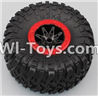 HB P1001 Car Parts-06-01 Whole wheel unit(1 set)-Red,HB P1001 RC 4WD Rock Crawler Spare parts Accessories,HB 1:10 4WD High Speed Buggy Parts